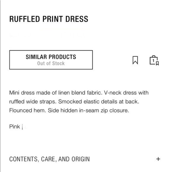 New Zara Linen Blend Print Floral Print Dress - Picture 12 of 14